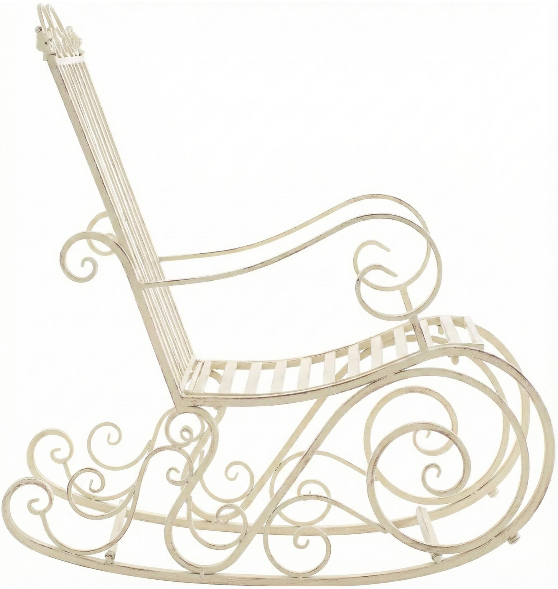 Schaukelstuhl Smilla, antik-creme