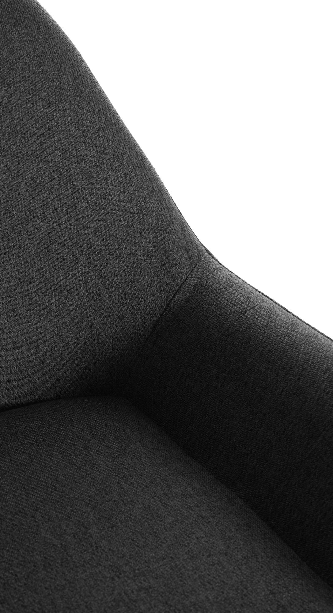 Barhocker Braga Gold Stoff, schwarz