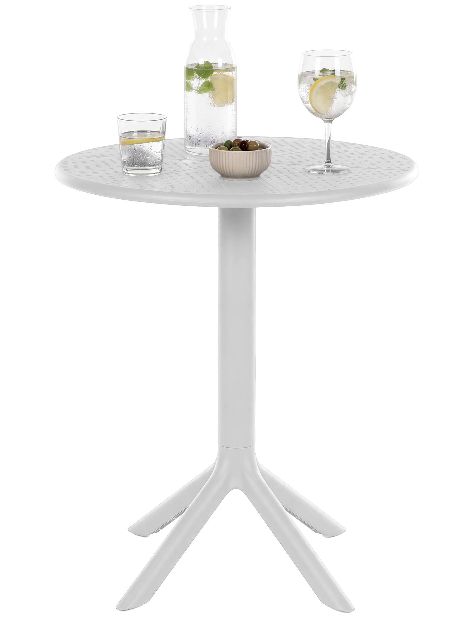 Tisch Lacota rund 60 cm, weiß