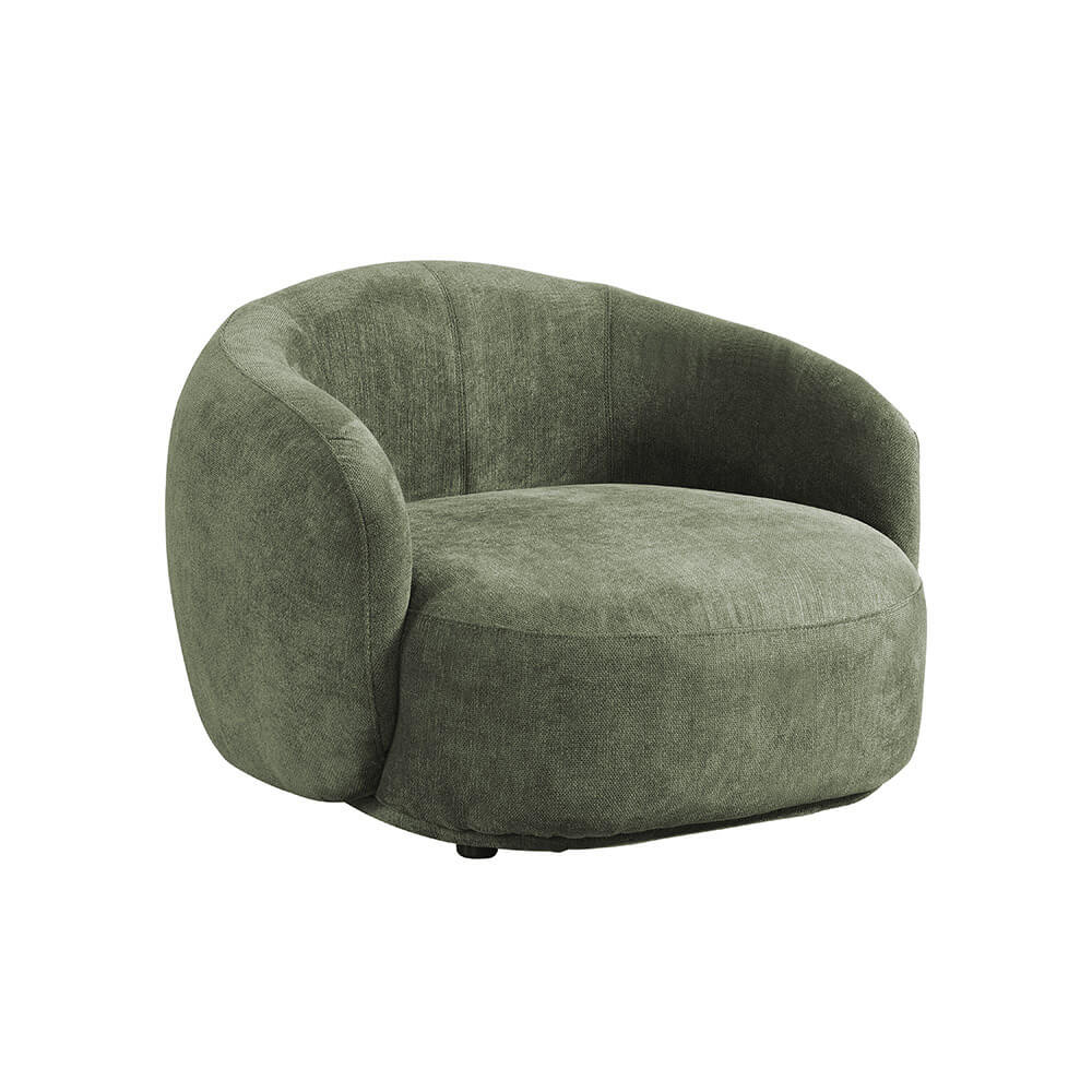 Sessel CASARA Webstoff Dunkelgrün - 99 x 104 x 72 cm