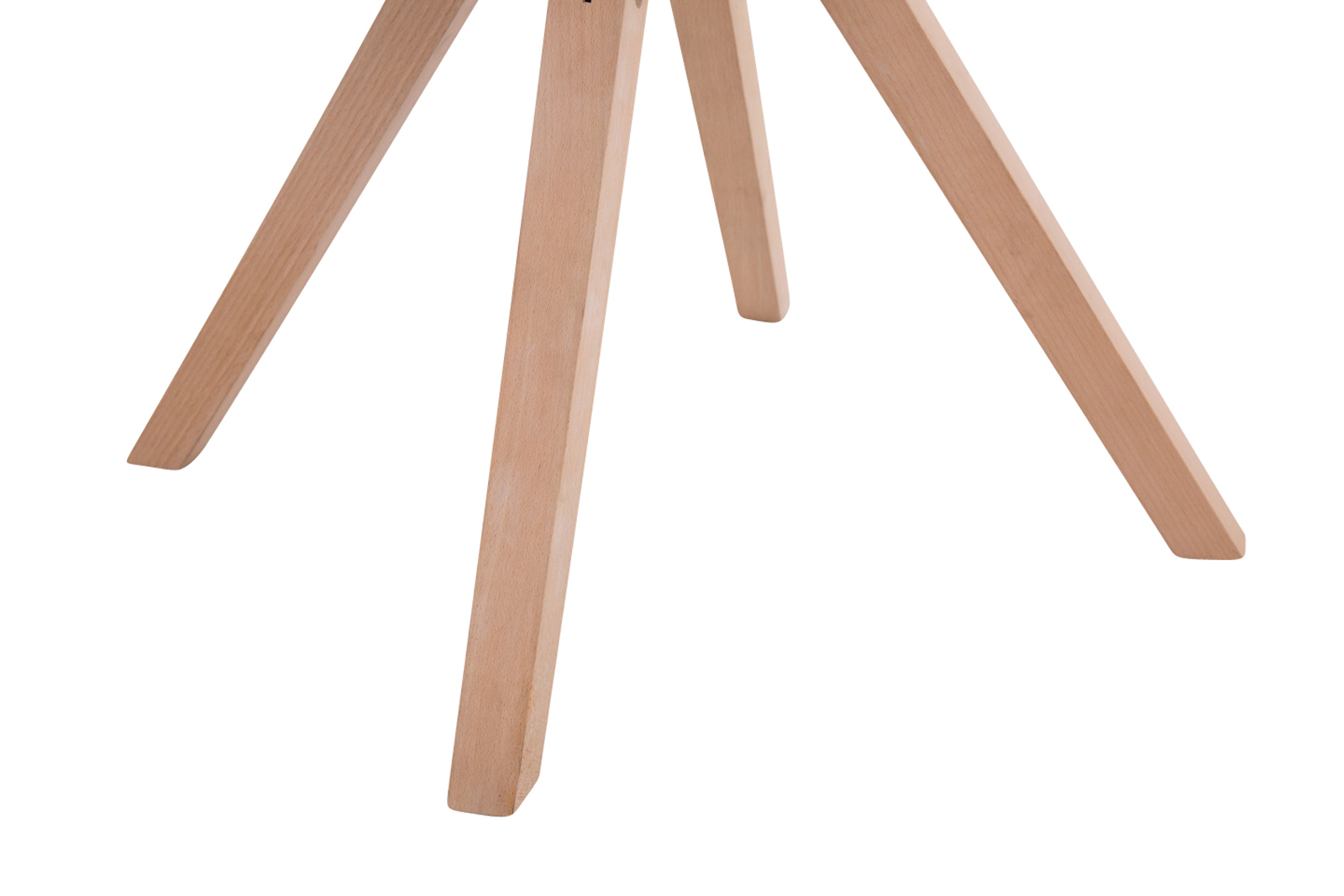 4er Set Besucherstuhl Toulouse Stoff Square Natura, grau