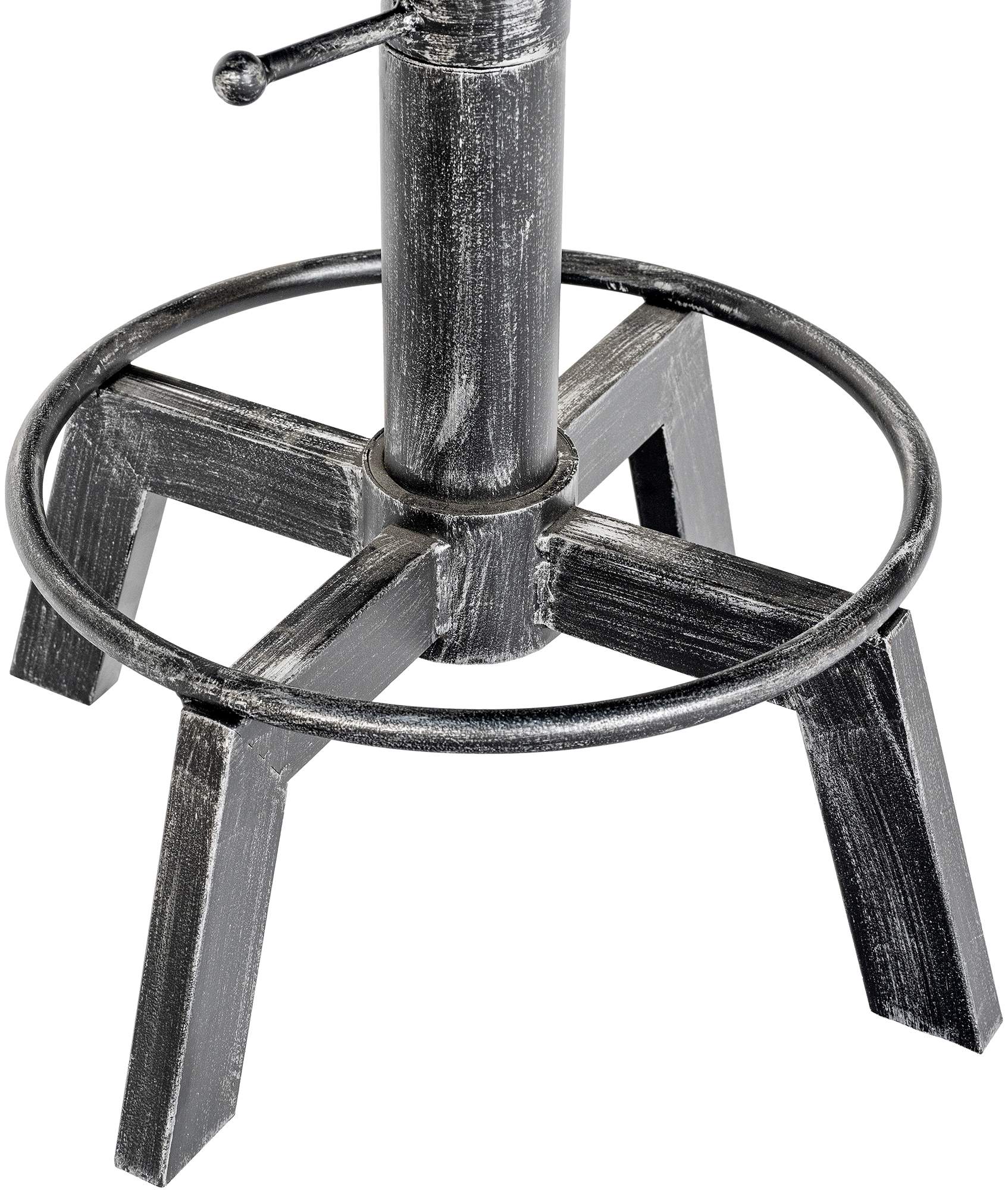 2er Set Hocker Destin, antik silber