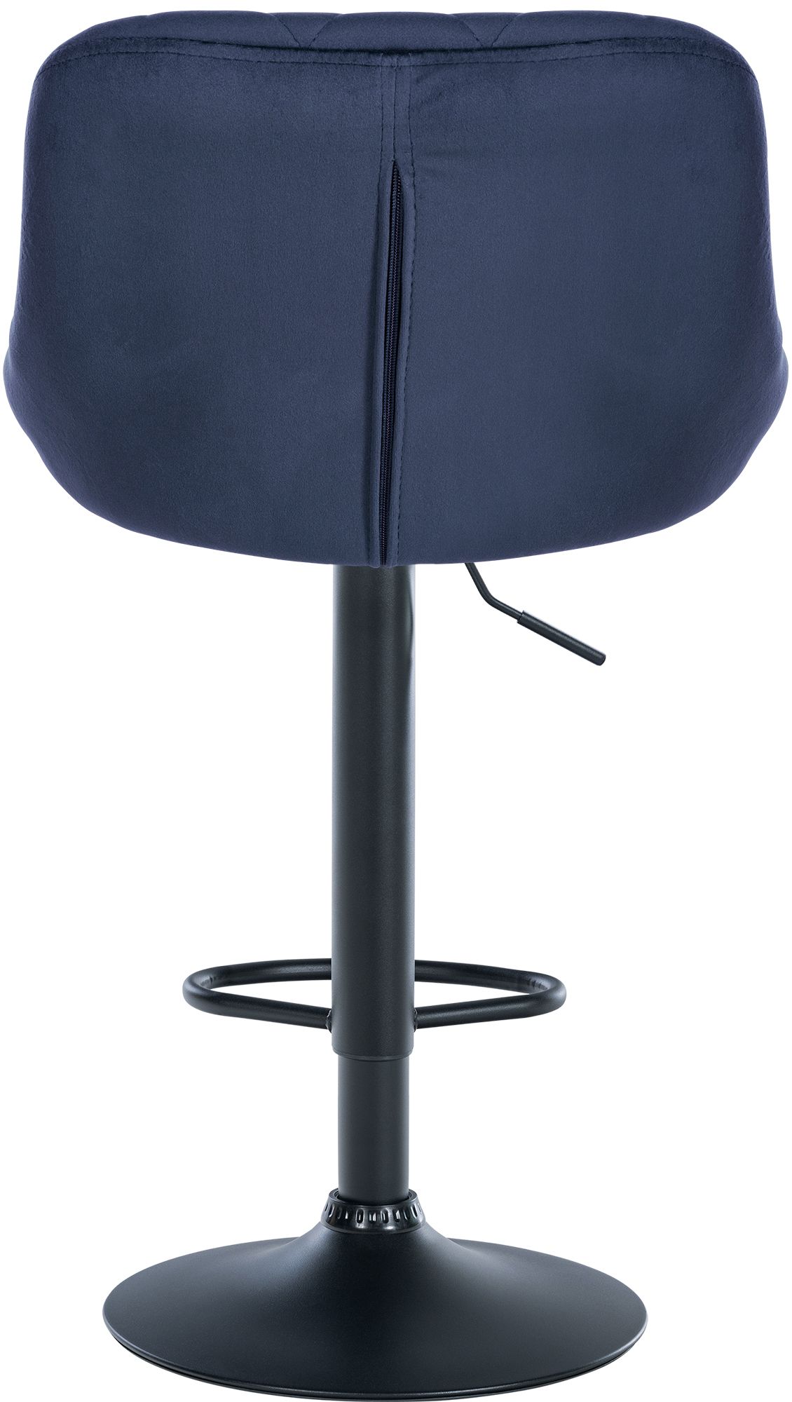 2er Set Barhocker Lazio Samt schwarz, blau