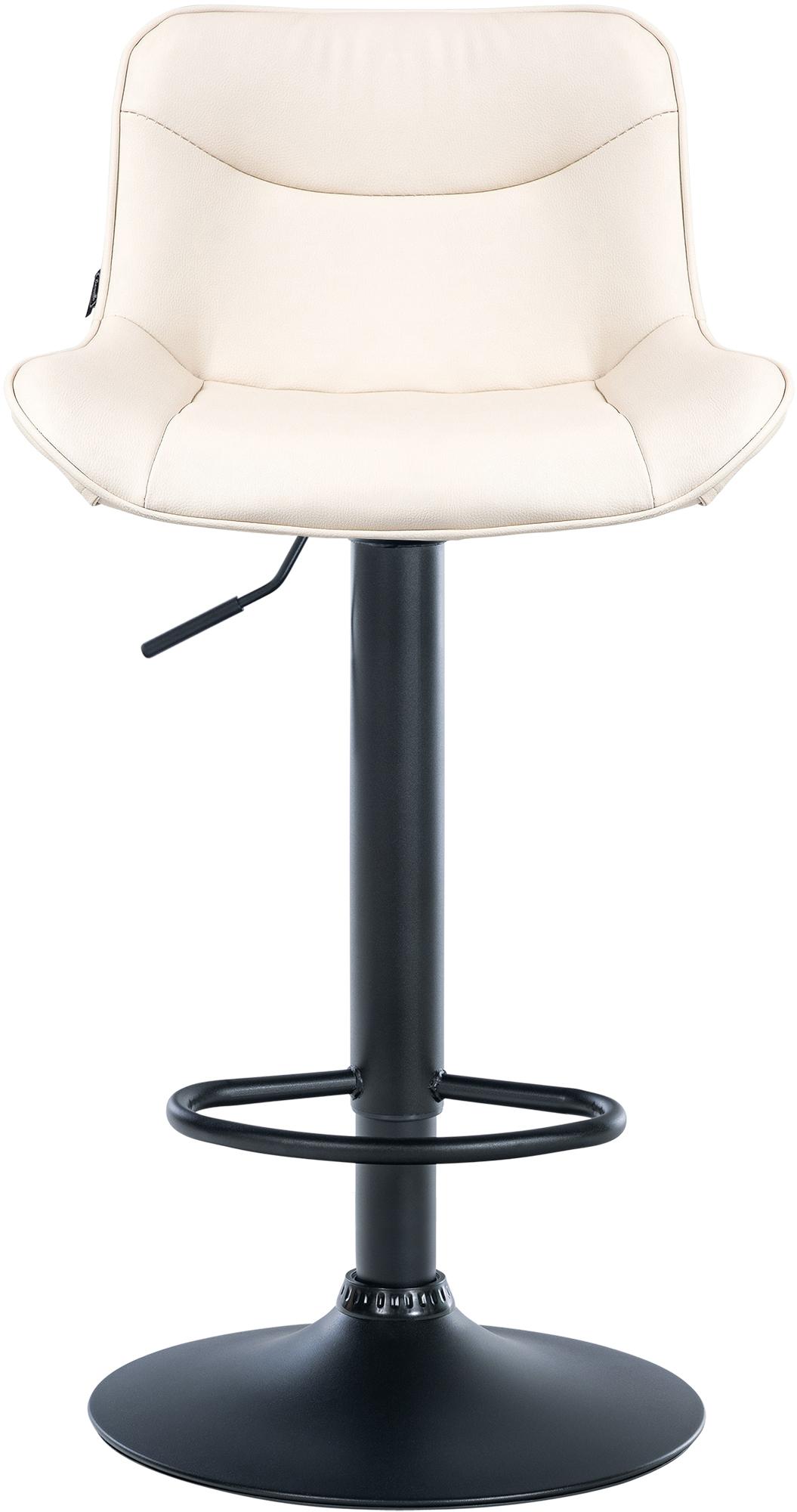 2er Set Barhocker Vonore Kunstleder schwarz, creme