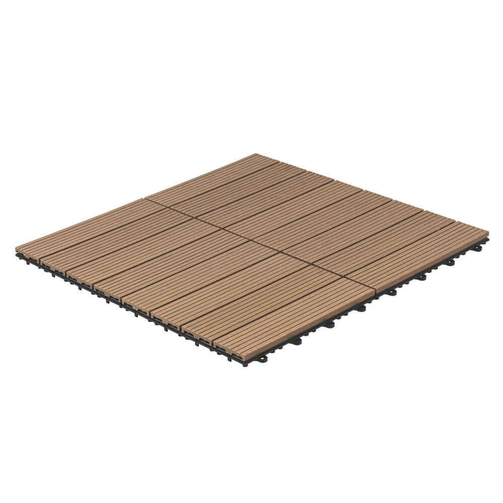 WPC Klickfliesen BAVARO - 3m² Teak