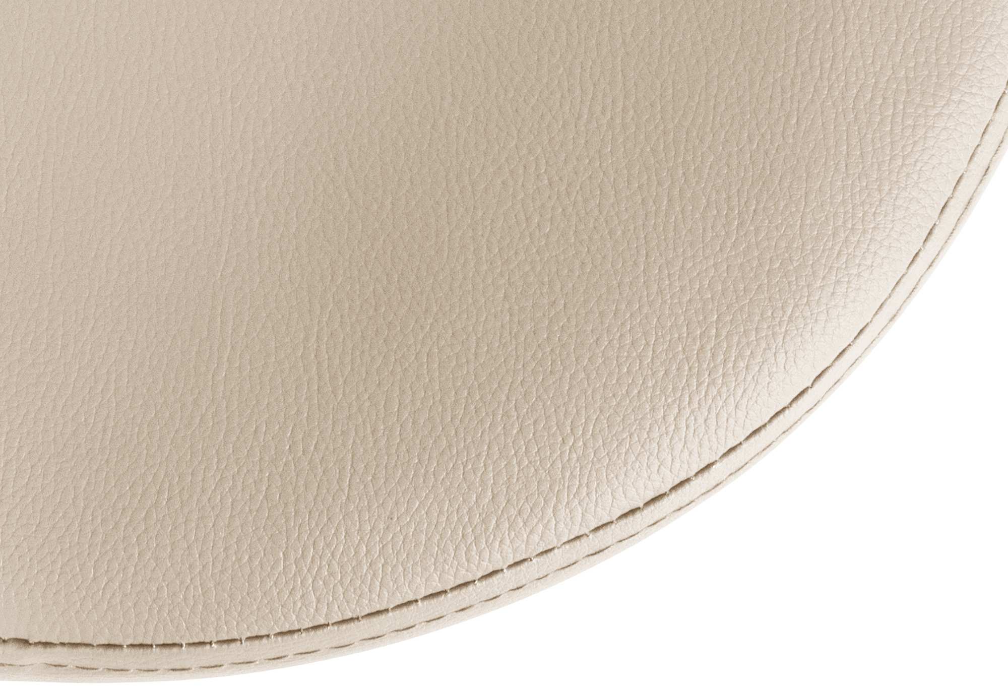 2er Set Barhocker Ponte Kunstleder chrom, creme