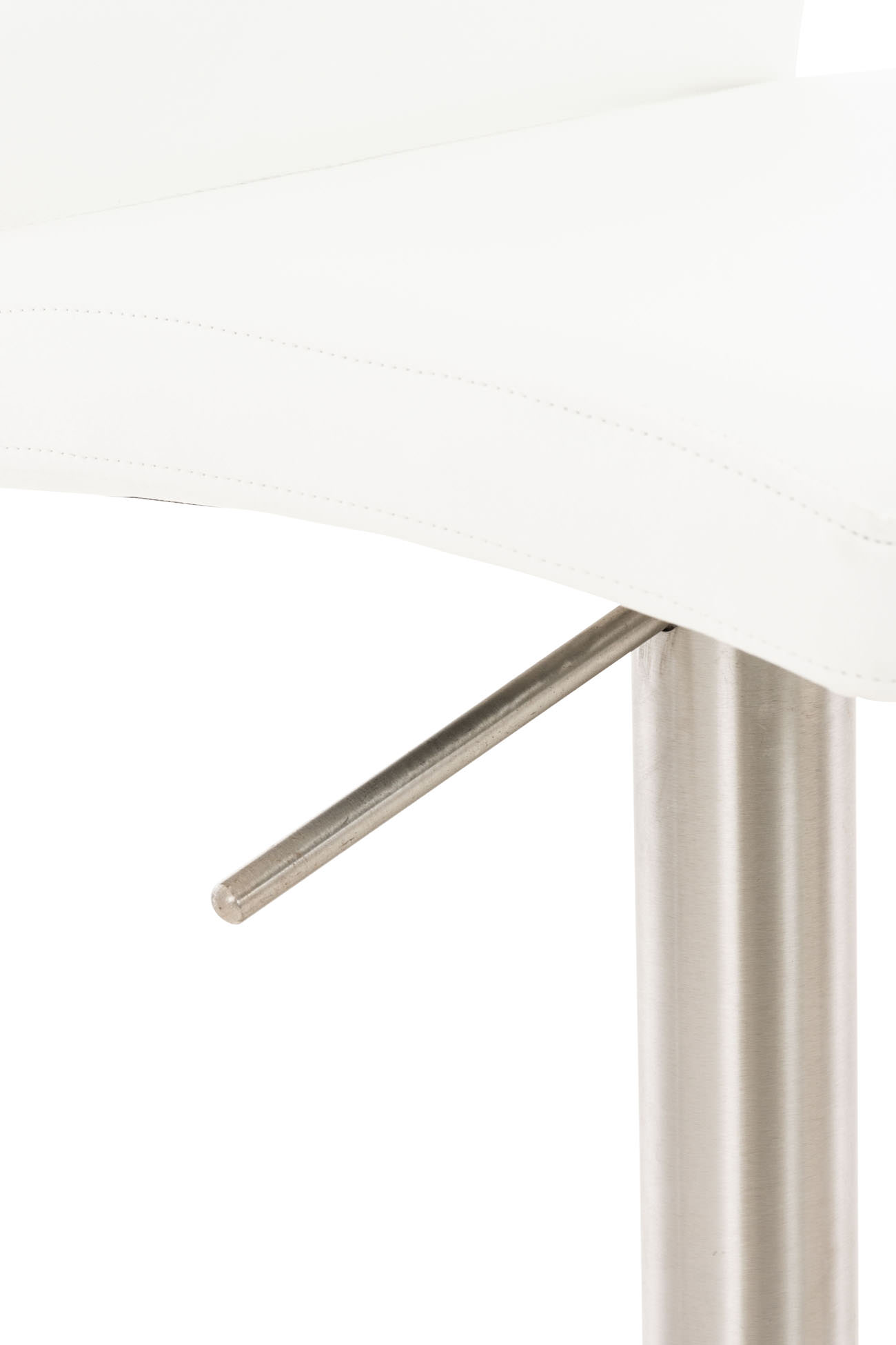 Barhocker Cadiz Kunstleder edelstahl, weiß