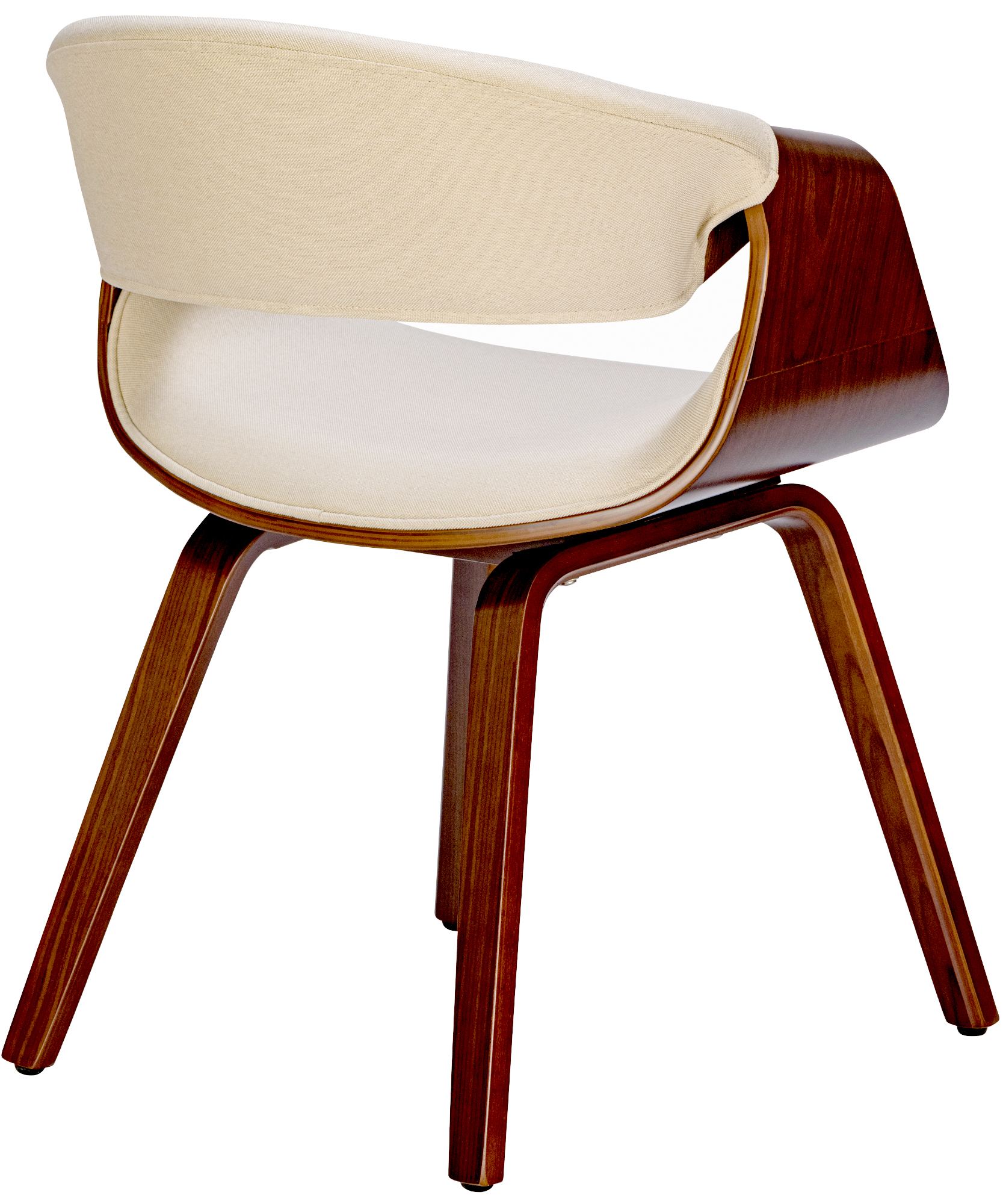 Esszimmerstuhl Foley Stoff, walnuss/creme
