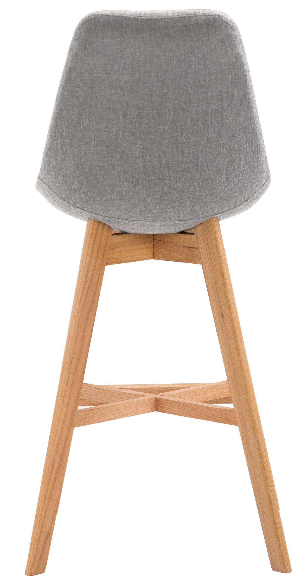 Barhocker Cannes Stoff Natura, grau
