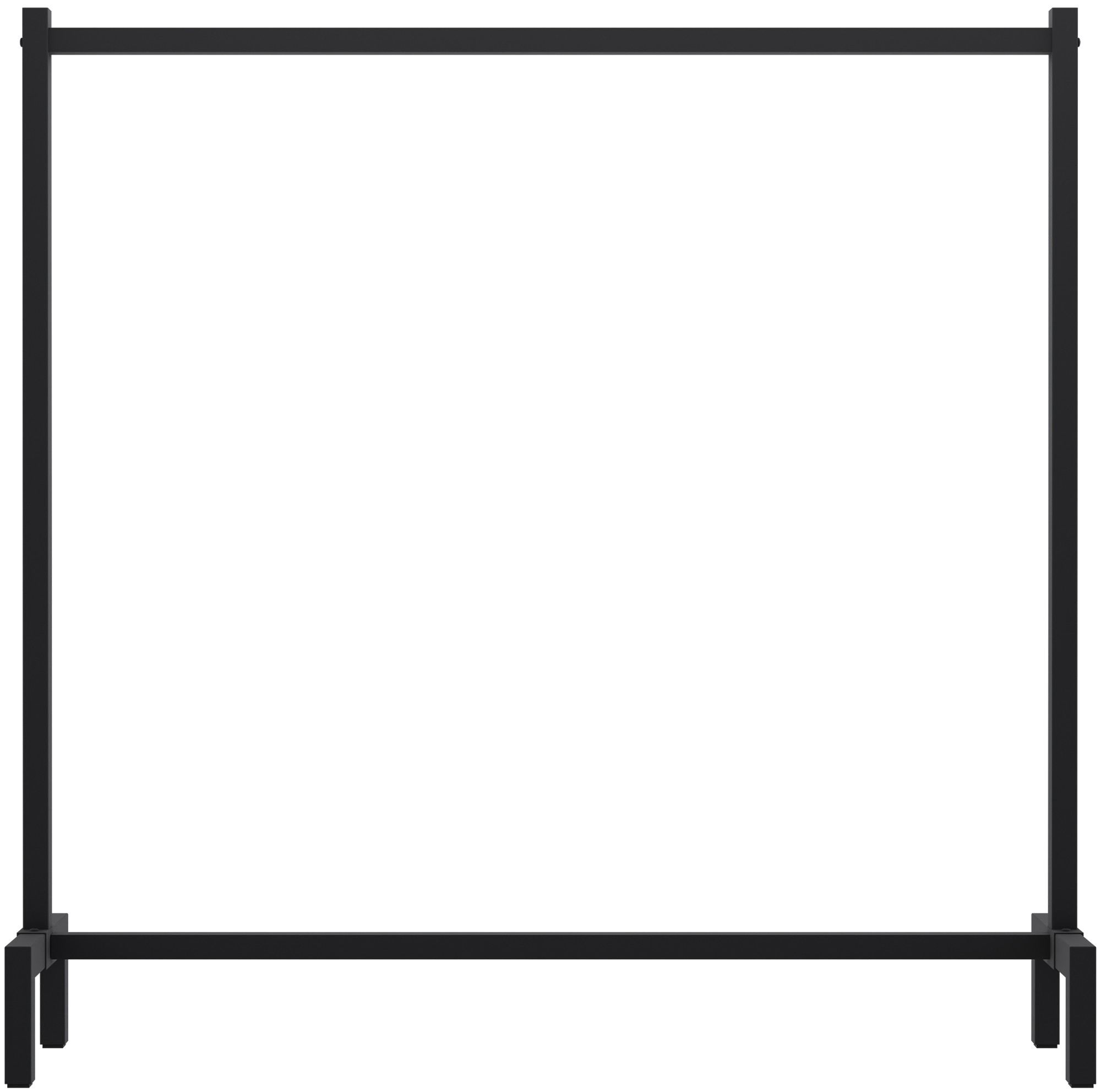 Kleiderständer Melva 120x38x120, schwarz