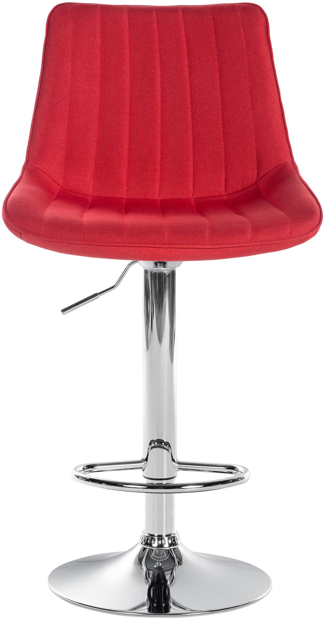2er Set Barhocker Toni Stoff chrom, rot