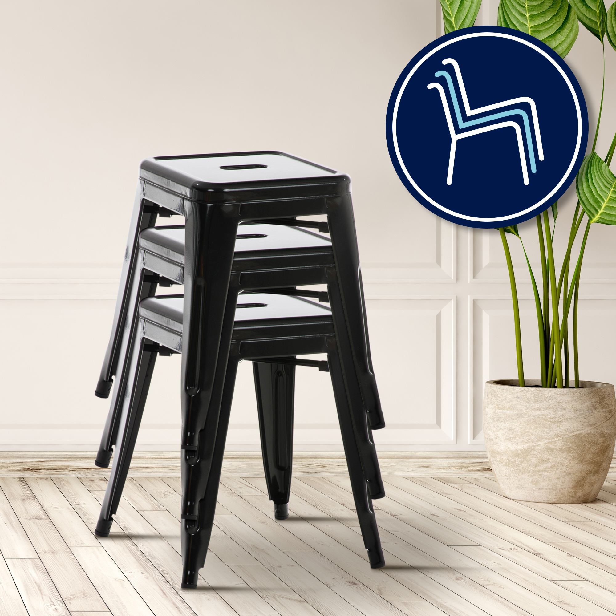 Hocker Armin, schwarz