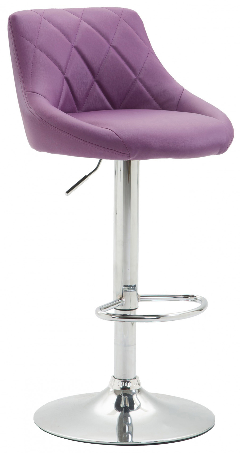 Barhocker Lazio Kunstleder chrom, lila