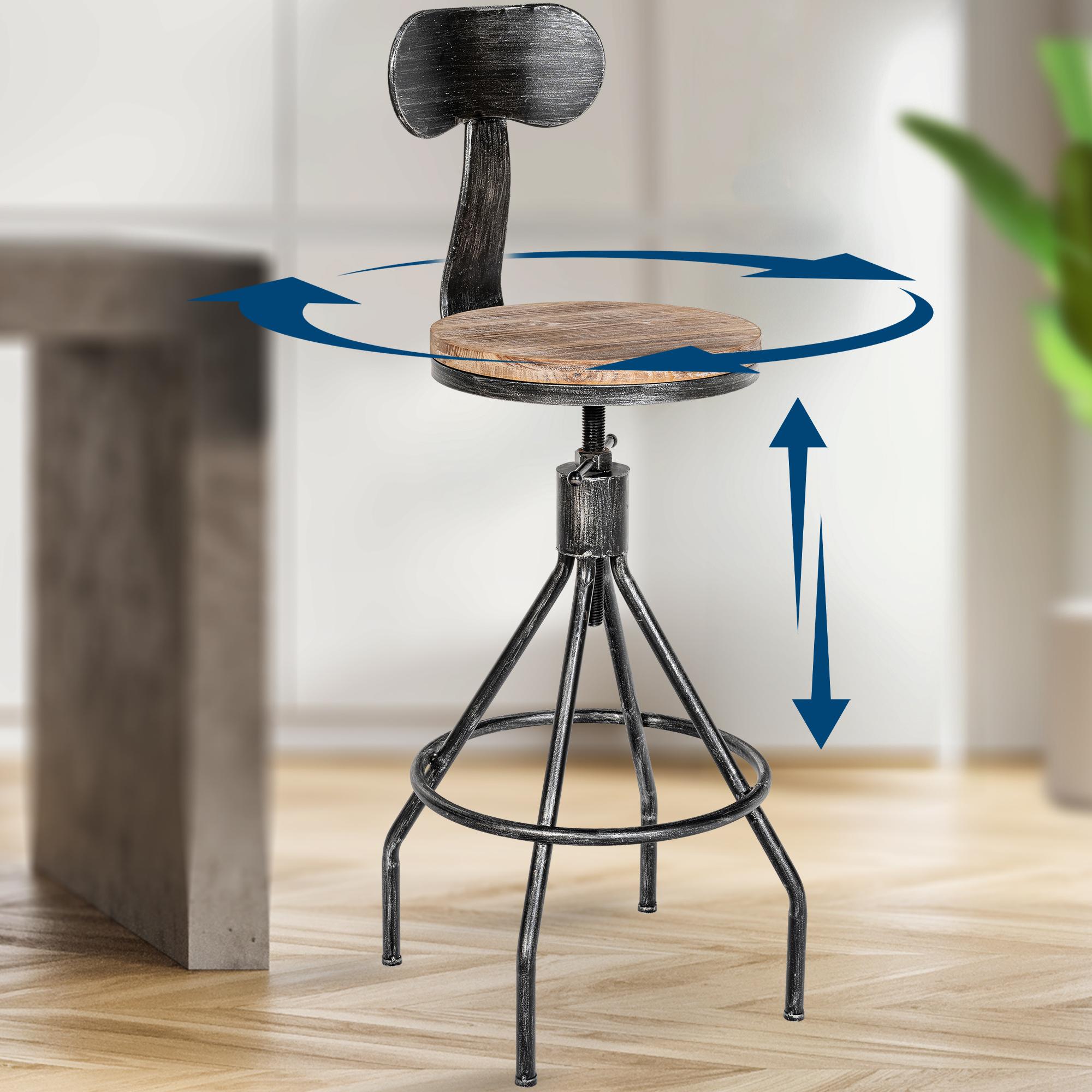 Barhocker Hanam, antik silber