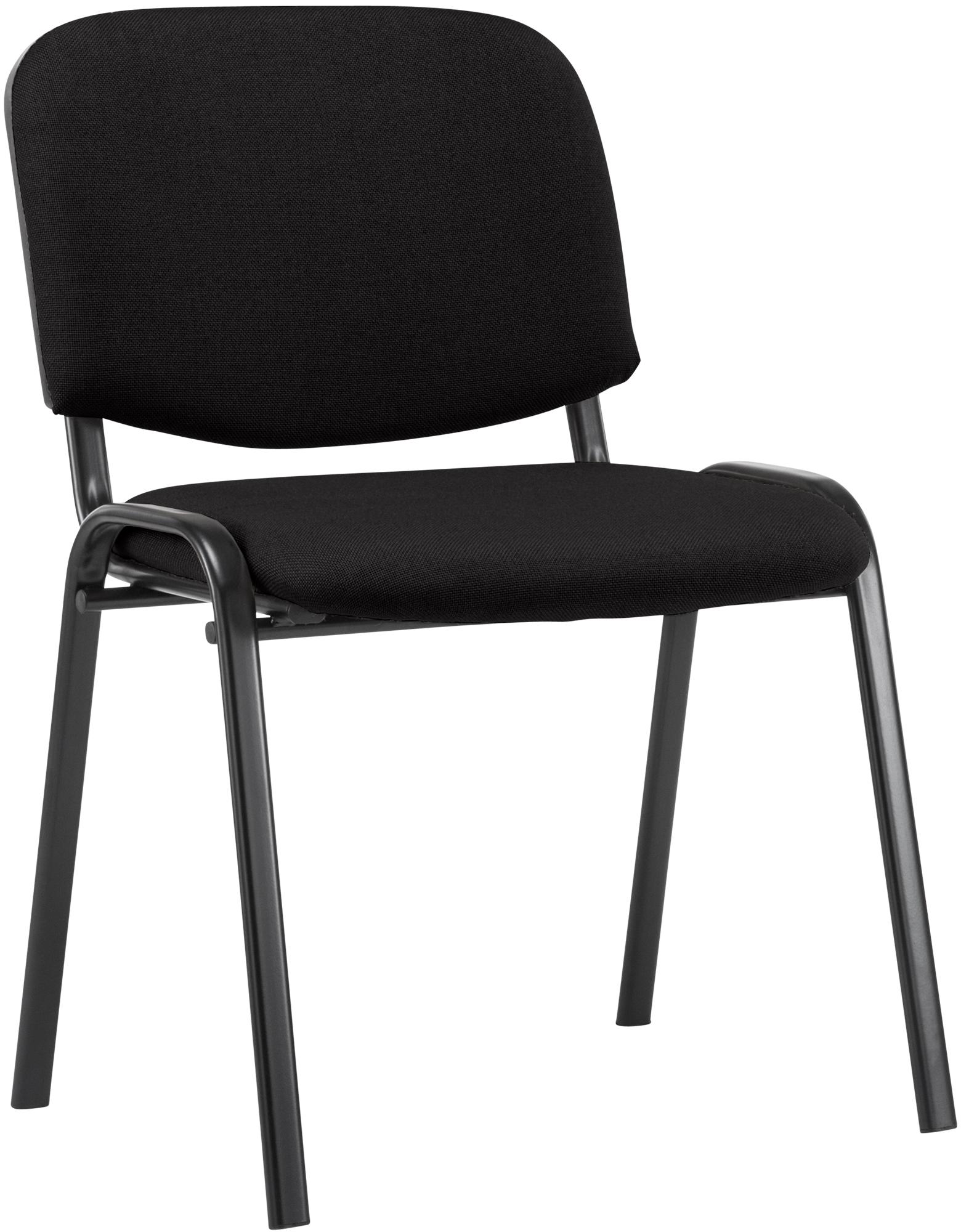 Besucherstuhl Ken Stoff, schwarz