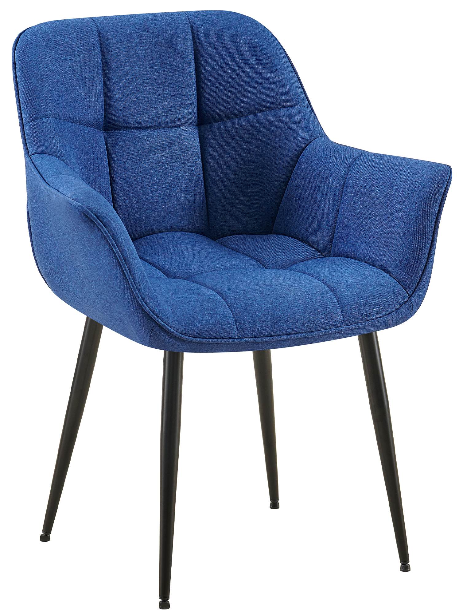 Esszimmerstuhl Roseville Stoff, blau