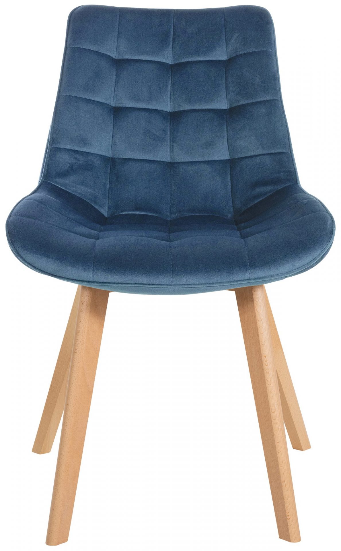 2er Set Stühle Brook Samt, blau