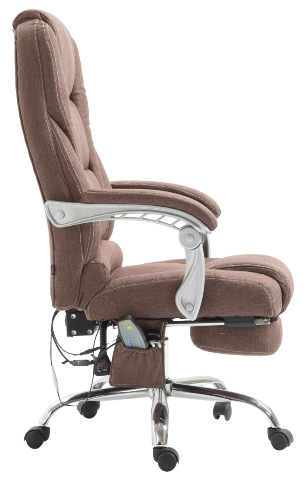 Bürostuhl Pacific Stoff mit Massagefunktion, braun