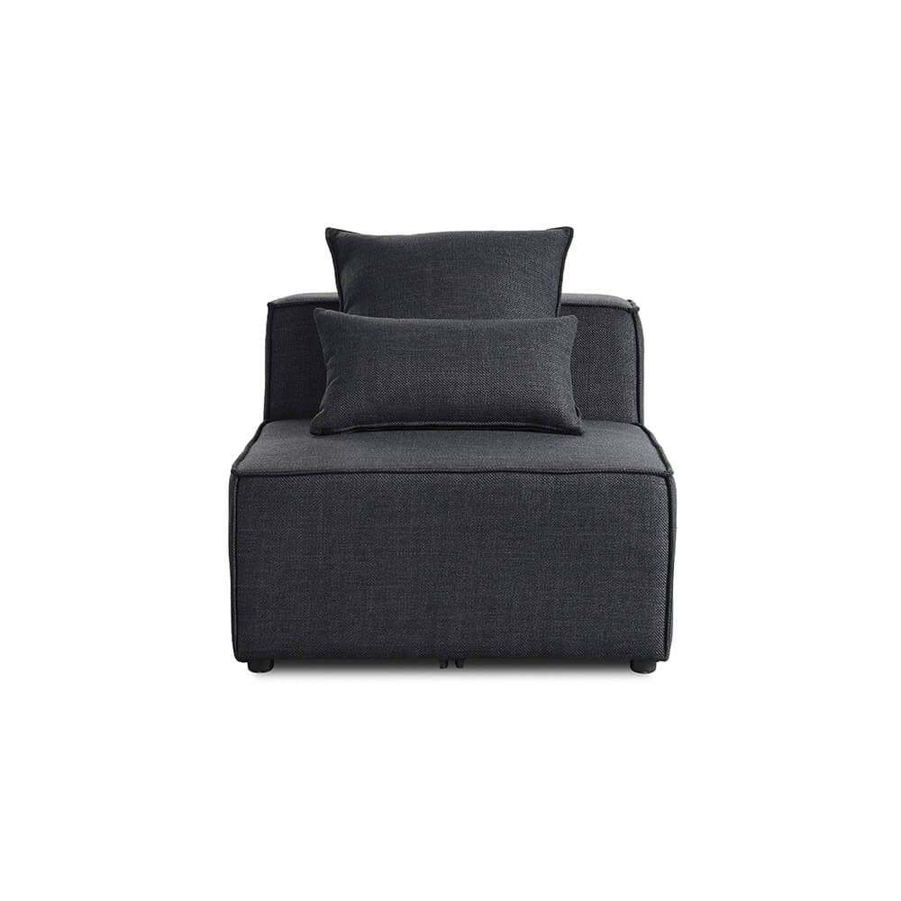 Modulares Sofa Mittelsofa VERONA - 120 x 87 cm Anthrazit