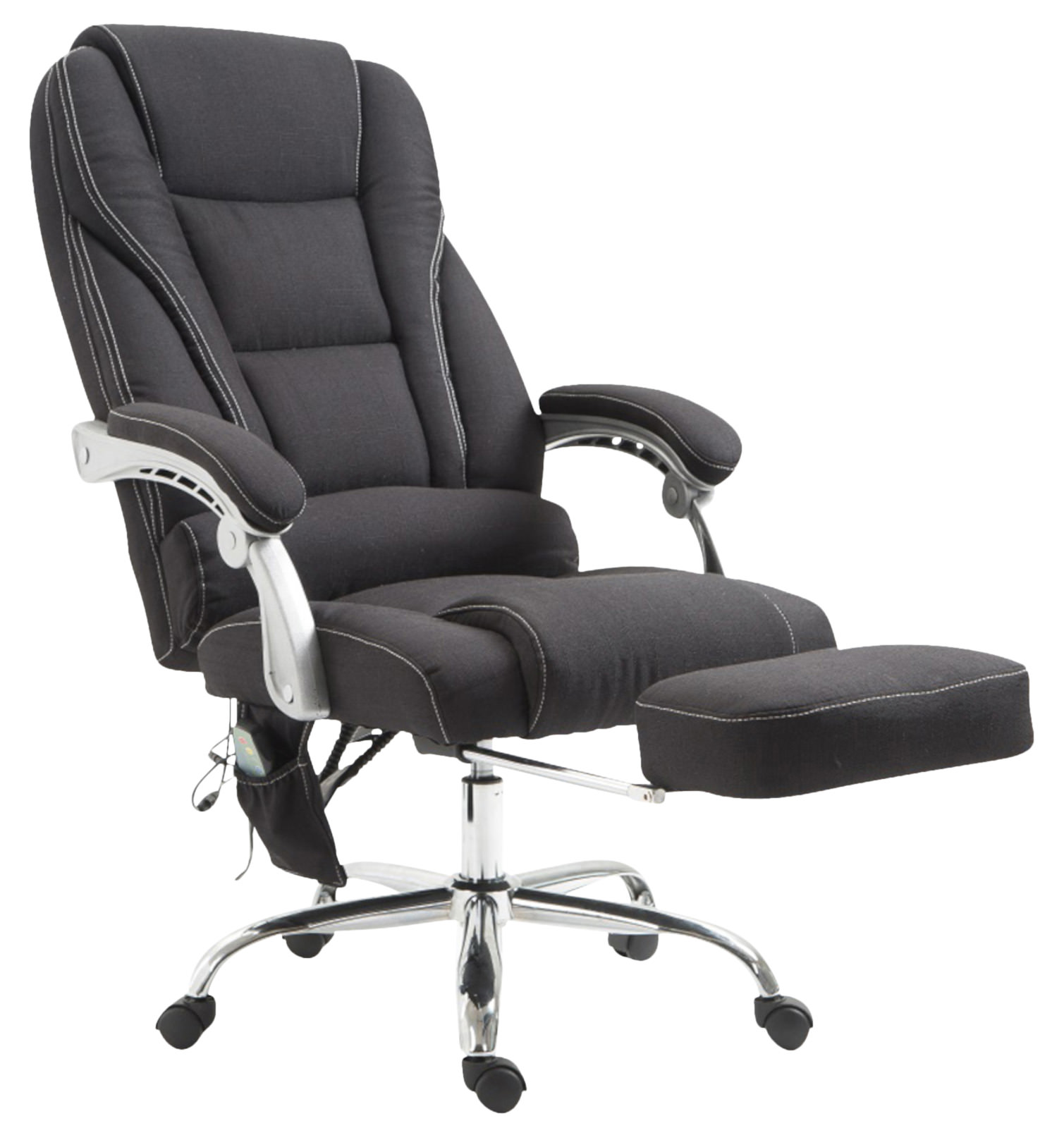 Bürostuhl Pacific Stoff mit Massagefunktion, schwarz