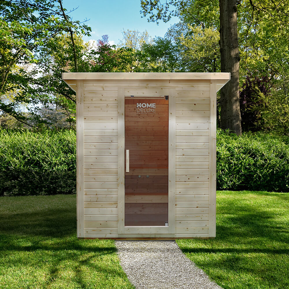 Saunahaus Outdoor TALO L - 221 x 217 cm für 4 Personen