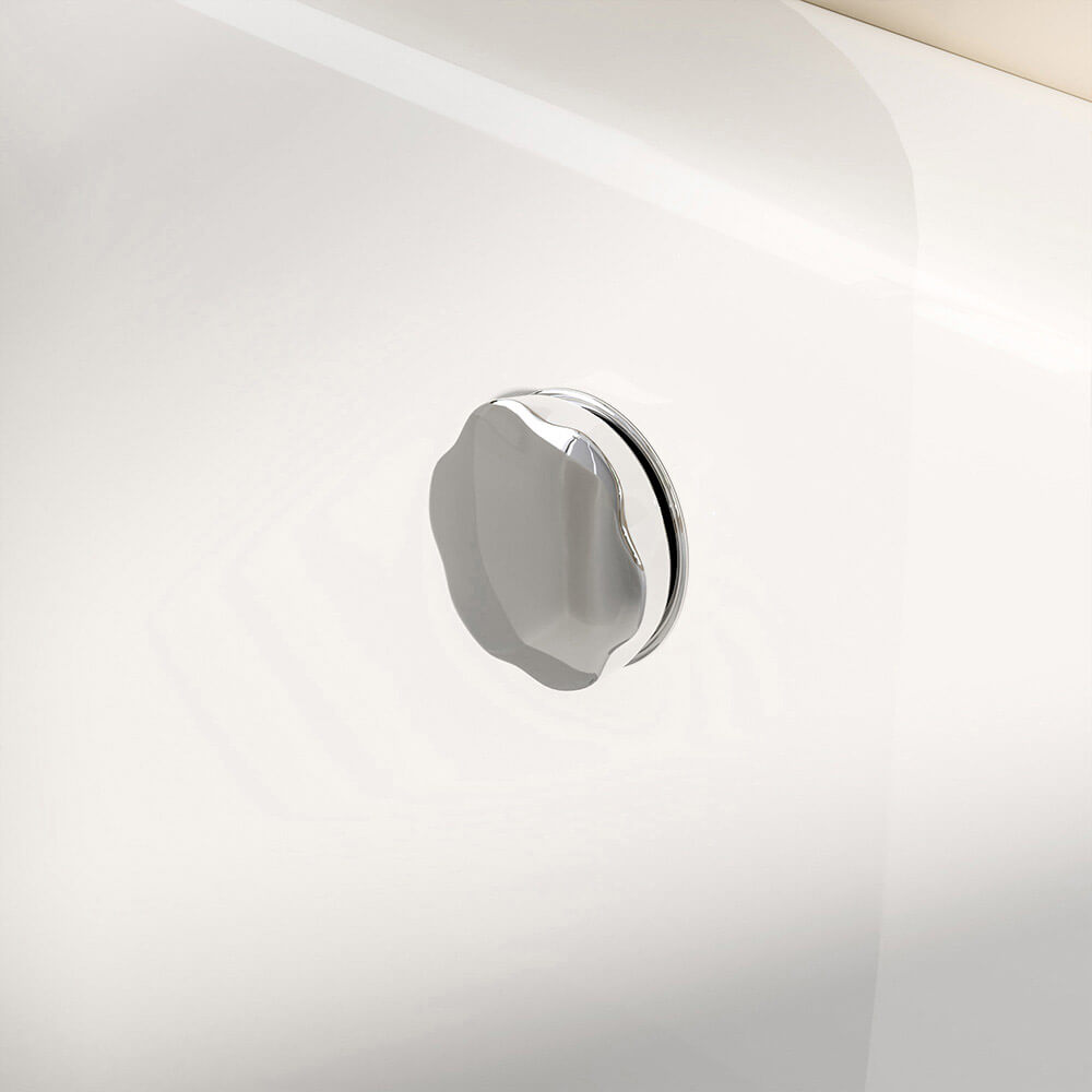 Duschbadewanne ELARA - 170 x 85 cm Rechts