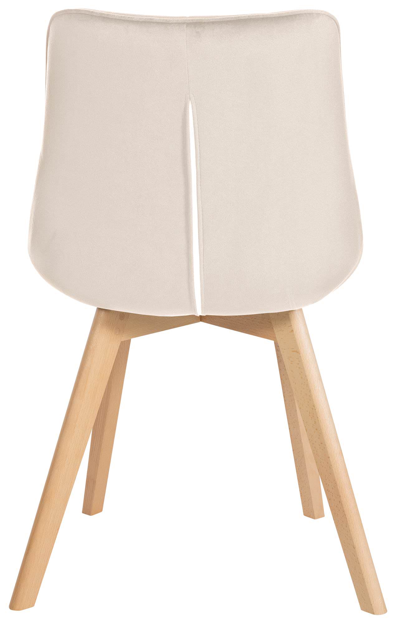 2er Set Stühle Brook Samt, creme
