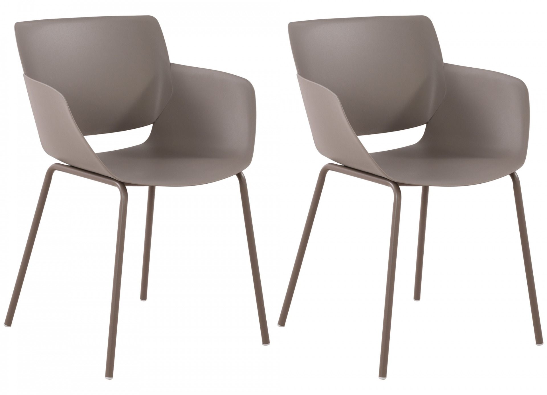 2er Set Stuhl Alpena, taupe