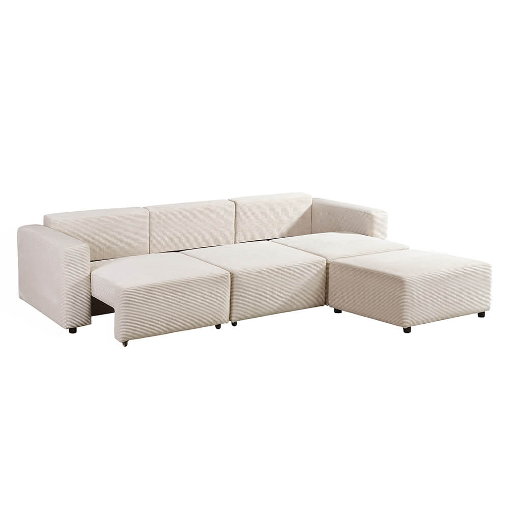 Modulares Schlafsofa VINA Beige - 295 x 168 cm