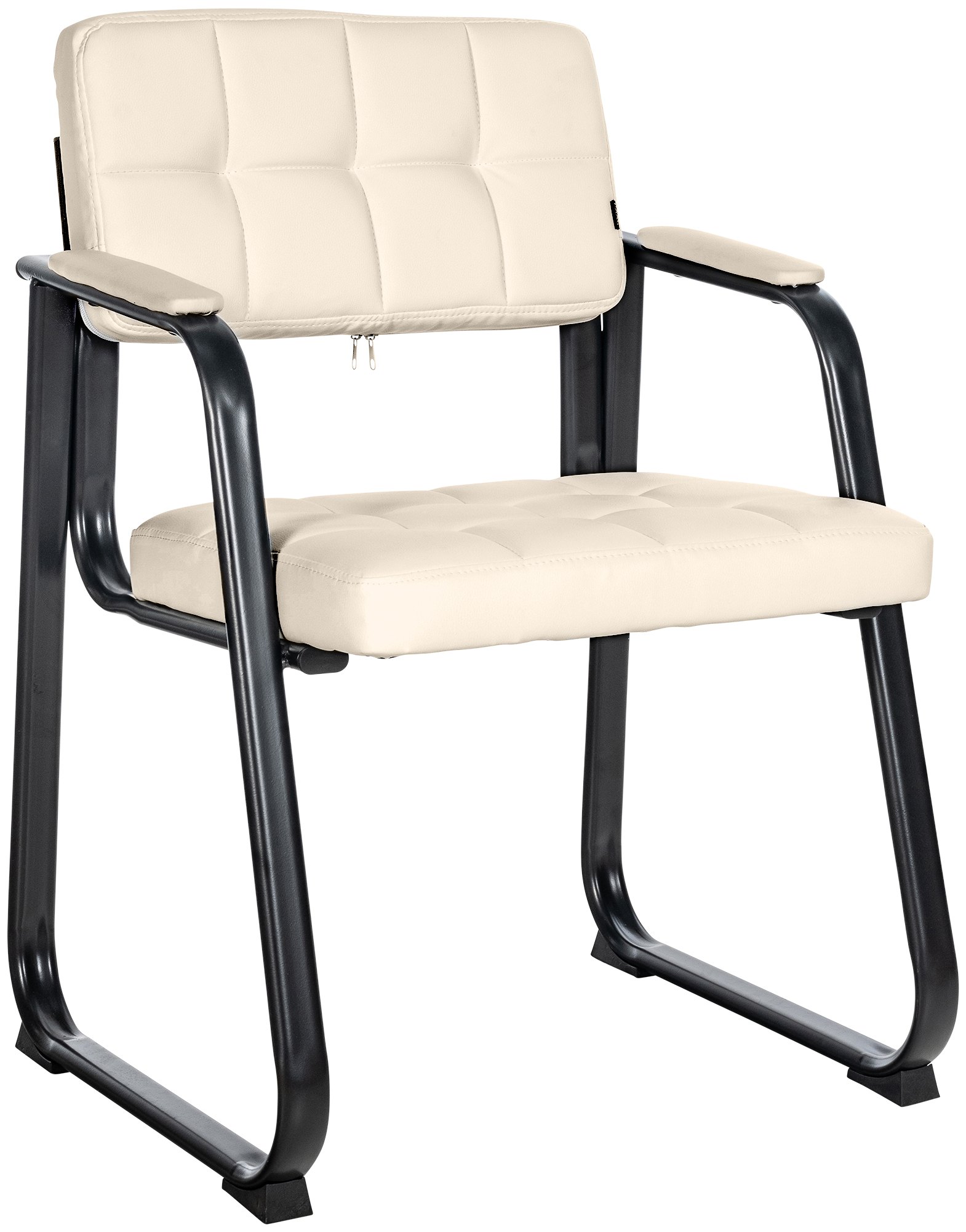 Besucherstuhl Canada B Kunstleder, creme