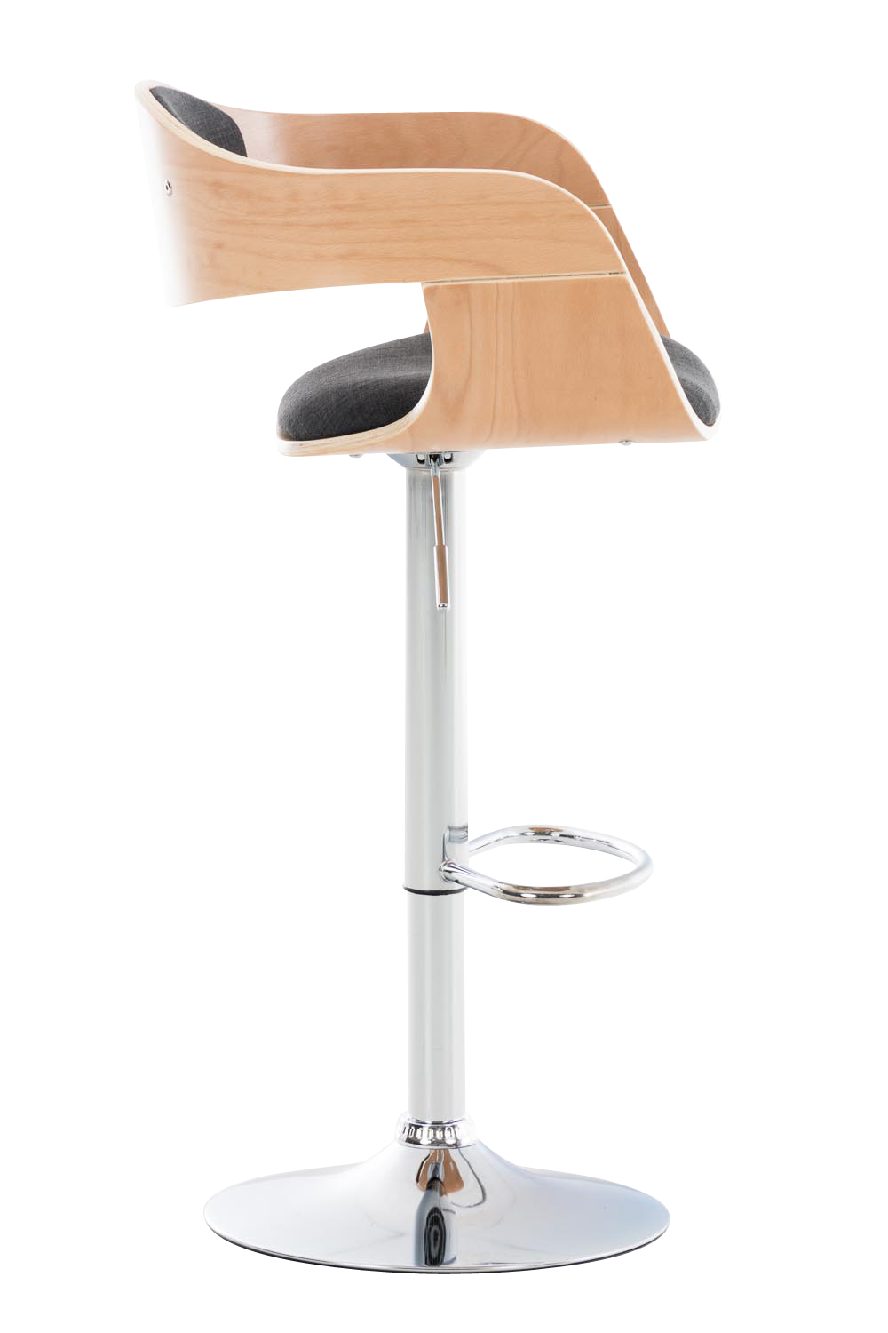 Barhocker Kingston C Stoff, natura/dunkelgrau