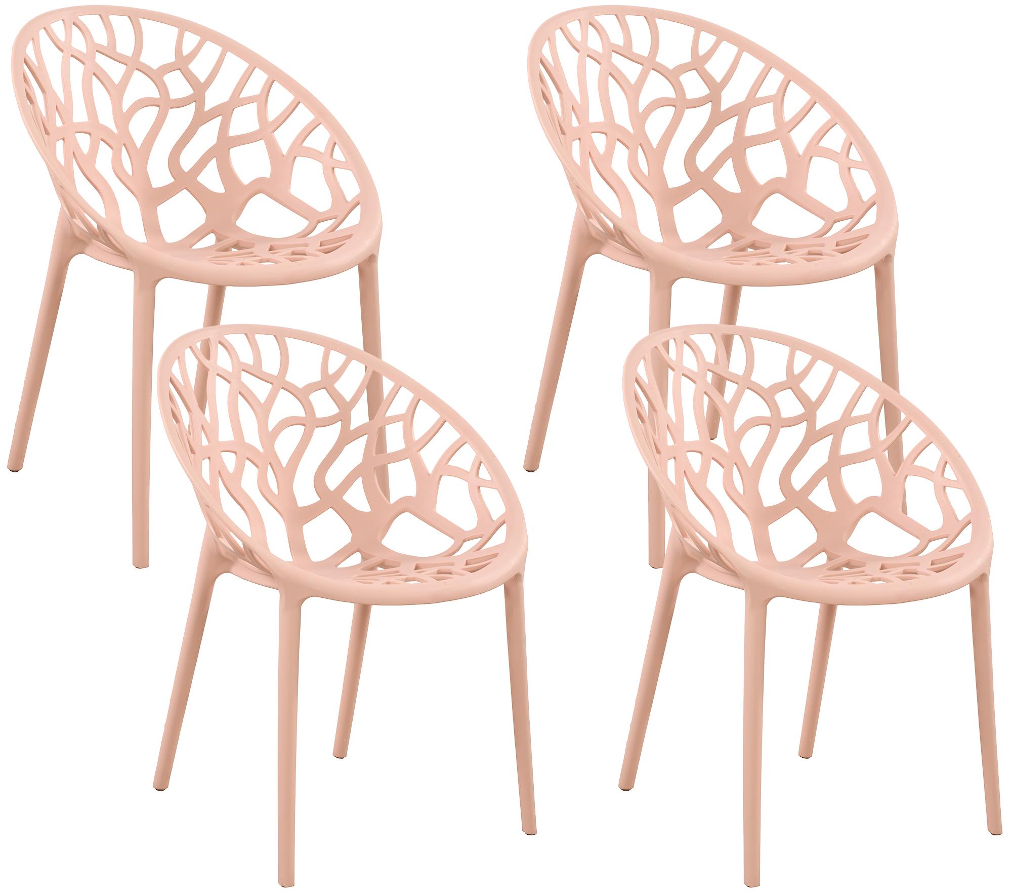 4er Set Stuhl Hope, rosa