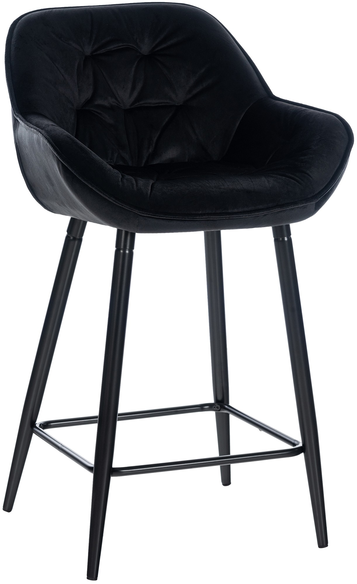 Barhocker Gibson 76 Samt, schwarz