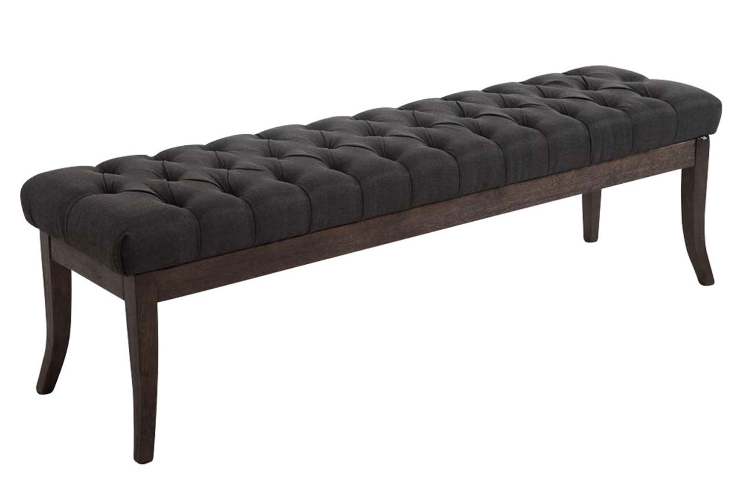 Sitzbank Ramses Stoff antik-dunkel 150, dunkelgrau