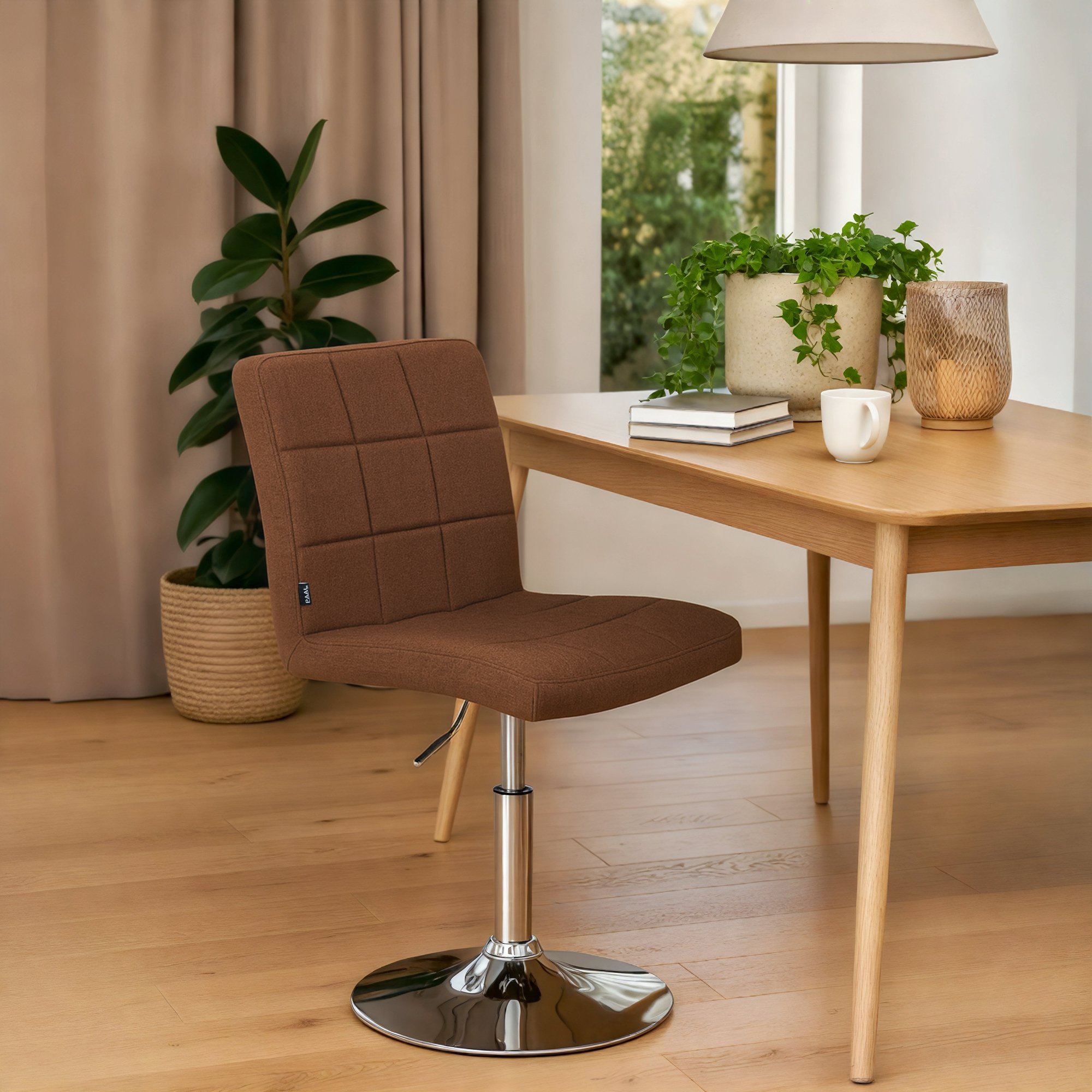 Stuhl Ricky Stoff, braun