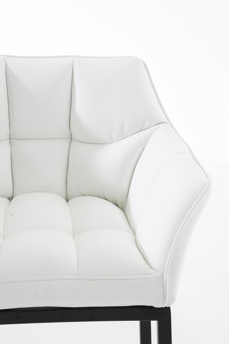 Barhocker Damaso B mit 4-Fuß Gestell, weiß