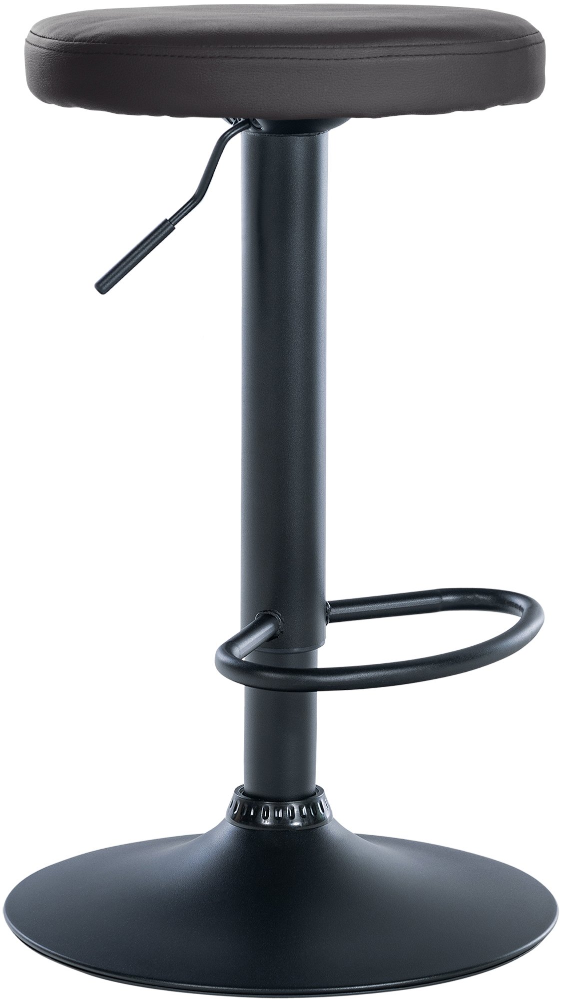 Barhocker Ponte Kunstleder schwarz, schwarz