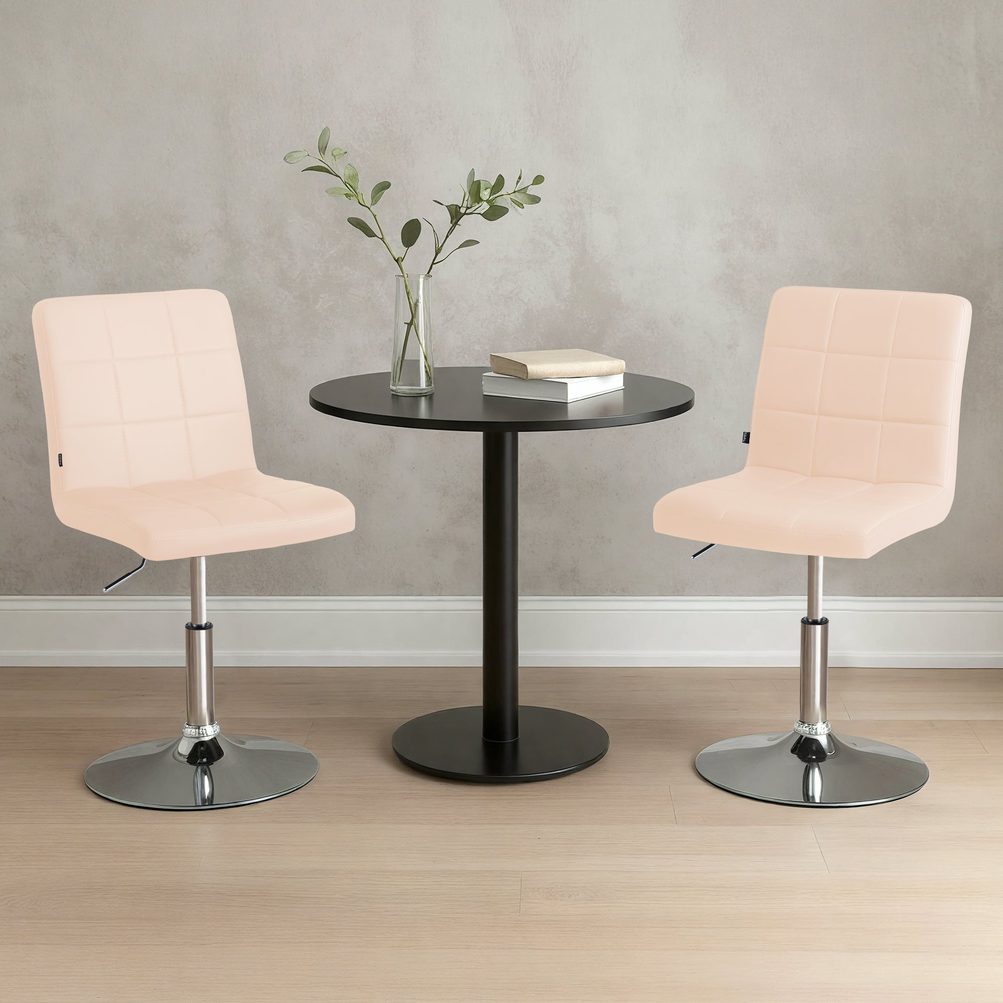 Stuhl Ricky Kunstleder, creme