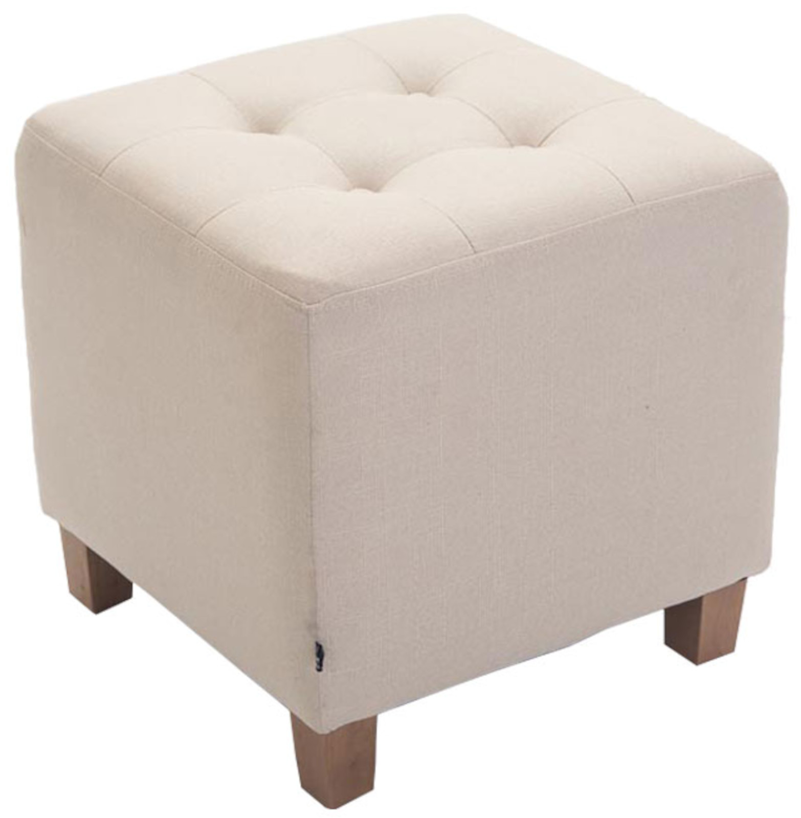 2er Set Sitzhocker Pharao, antik-hell, creme
