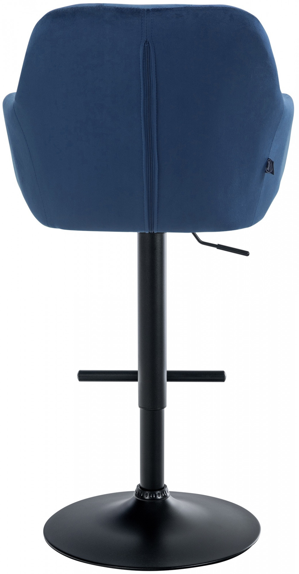 Barhocker Natoma Samt schwarz, blau