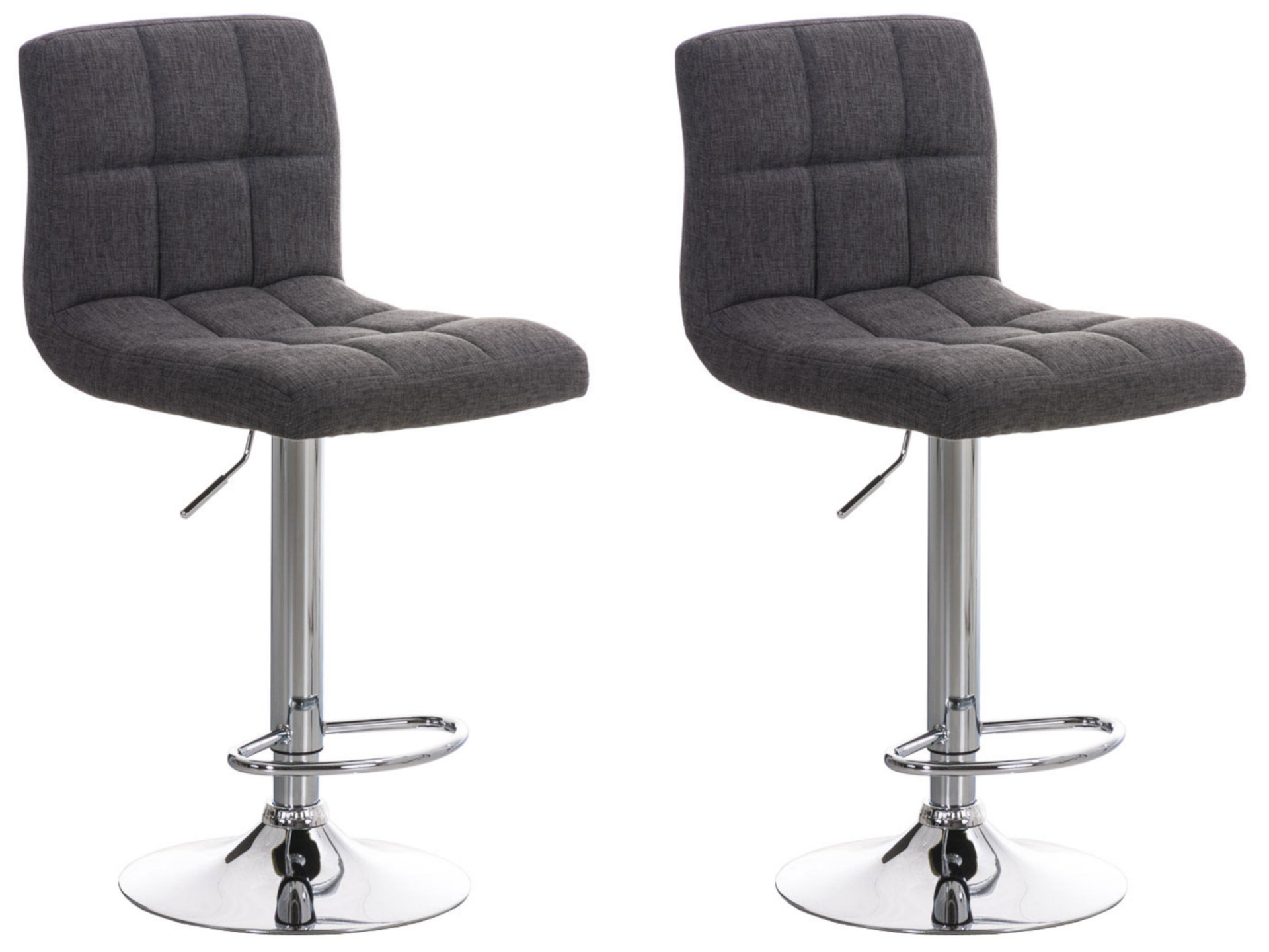 2er Set Barhocker Peru STOFF C, hellgrau