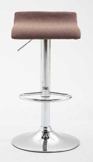 2er Set Barhocker Dyn V2 Stoff C, braun