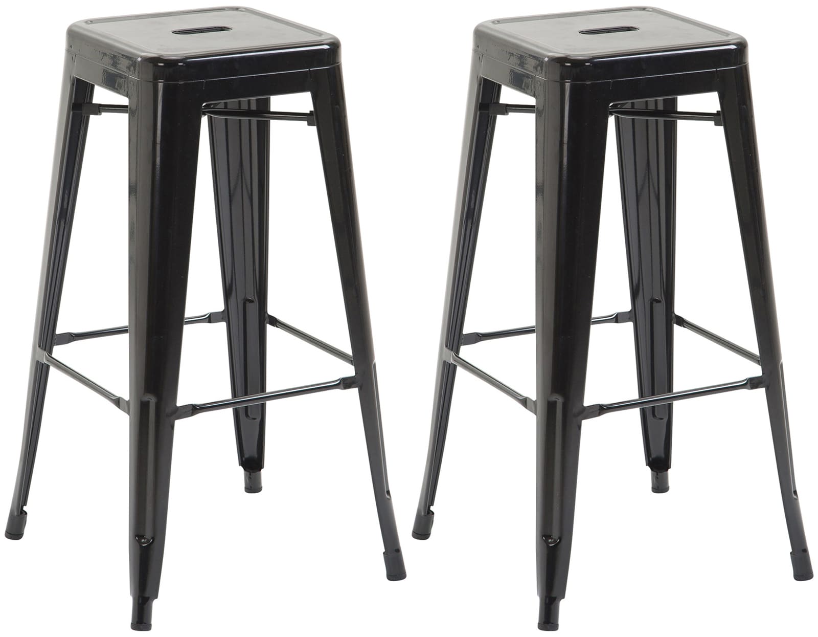 2er Set Barhocker Joshua V2, schwarz