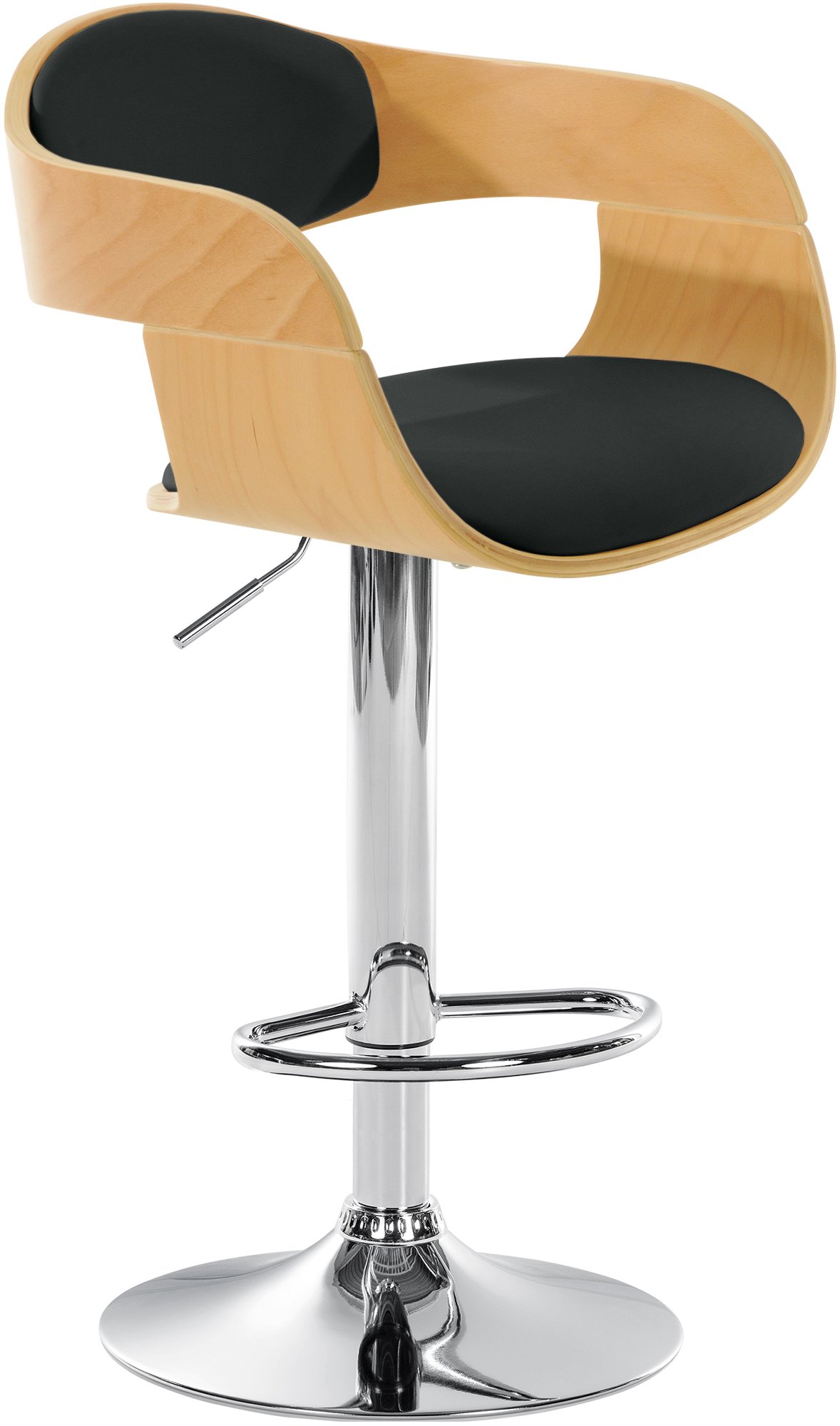 Barhocker Kingston C, natura/schwarz