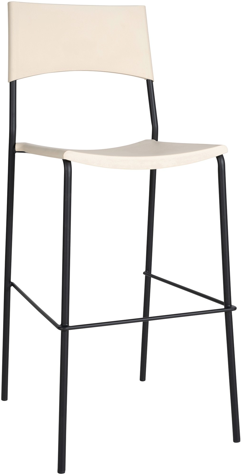 Barhocker Genua Schwarz, creme