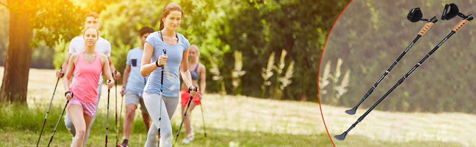 Nordic Walking Stöcke Grau