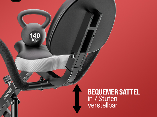 Heimtrainer Fahrrad Eagle 3 klappbar Pulssensoren