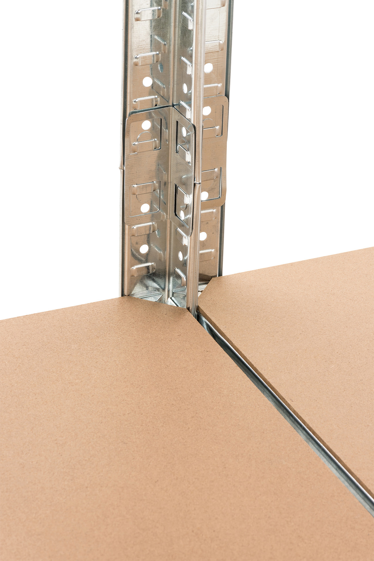 2er Set Steckregal G 90x40x180 cm, silber
