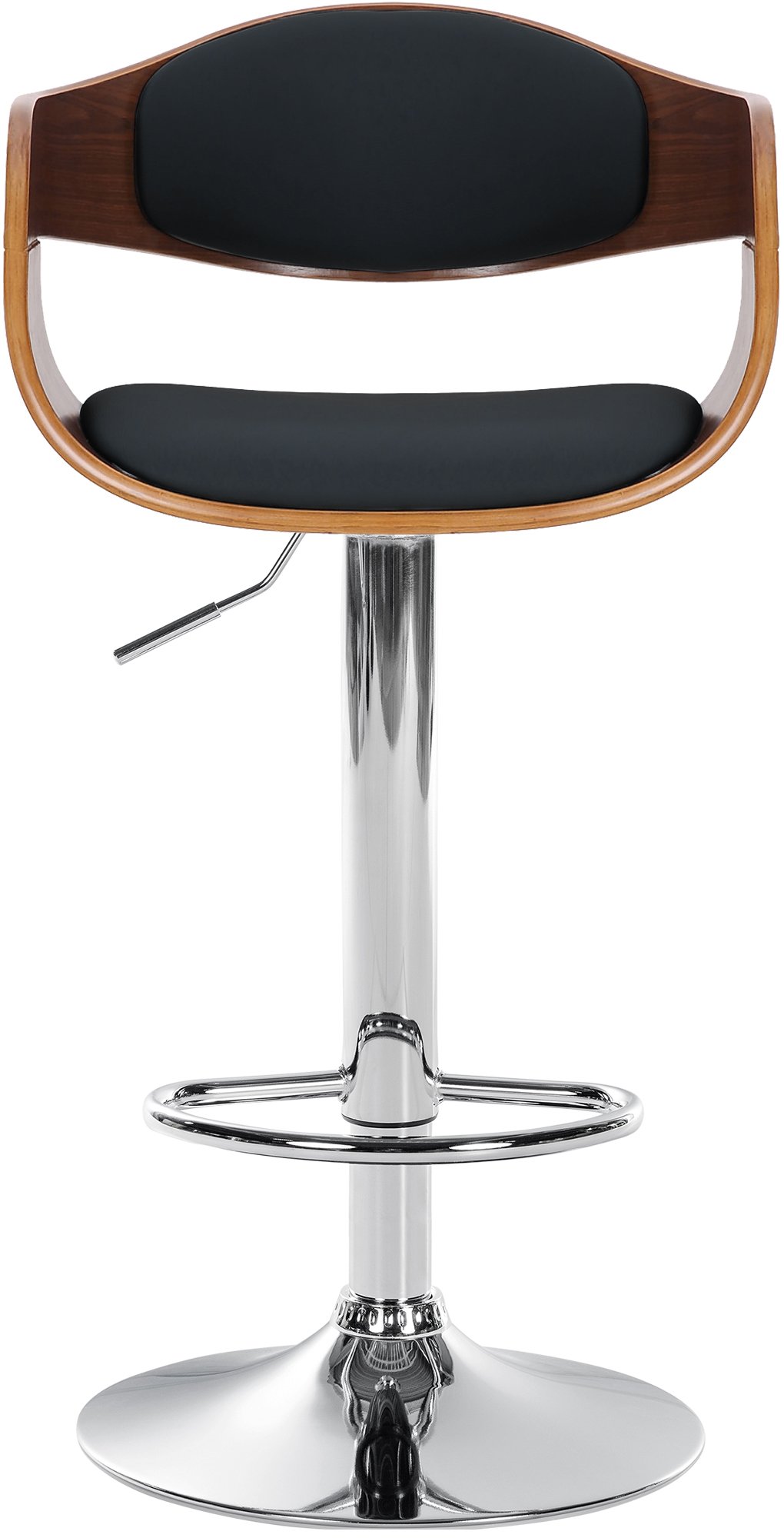 Barhocker Kingston C, walnuss/schwarz