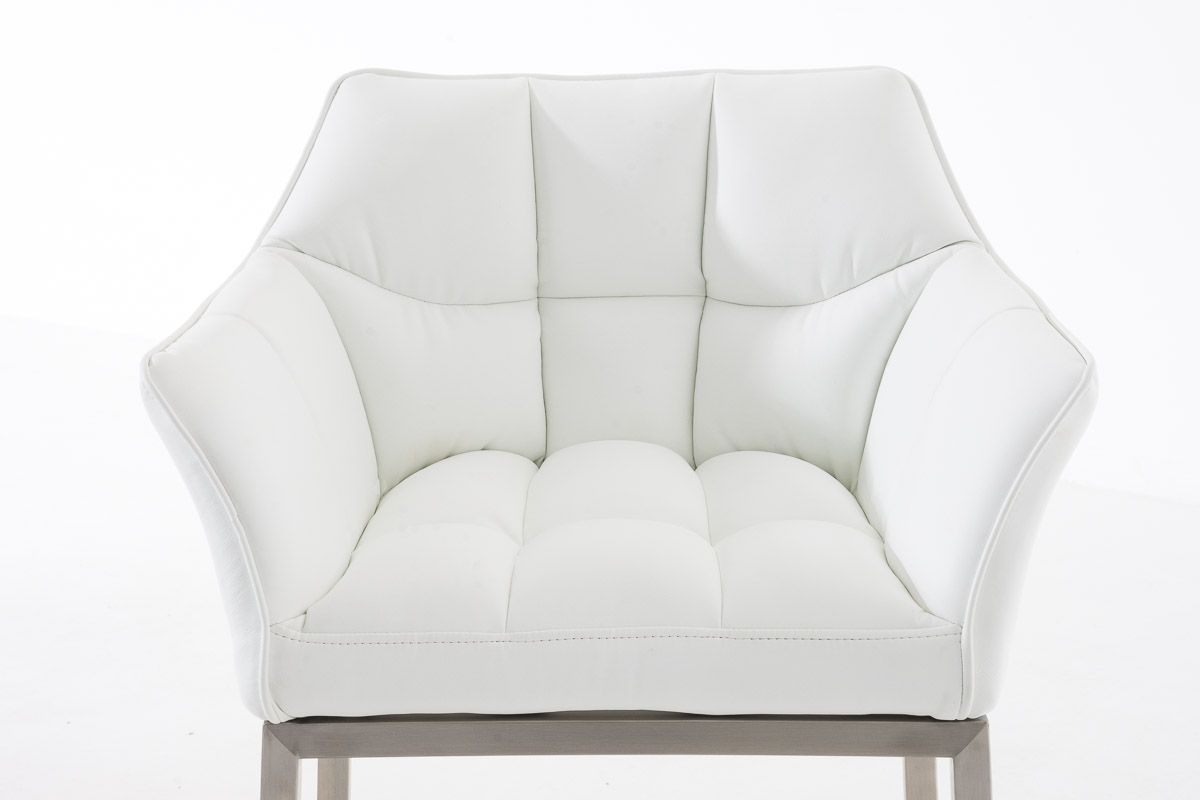 Barhocker Damaso E mit 4-Fuß Gestell, weiß